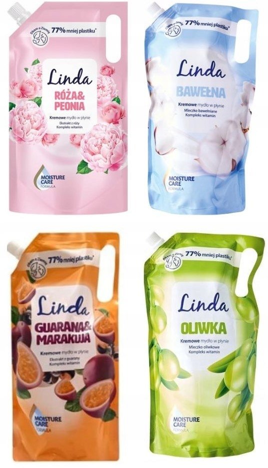 Zestaw Linda Kremowe Mydło Do Rąk W Płynie 4 X 1 L