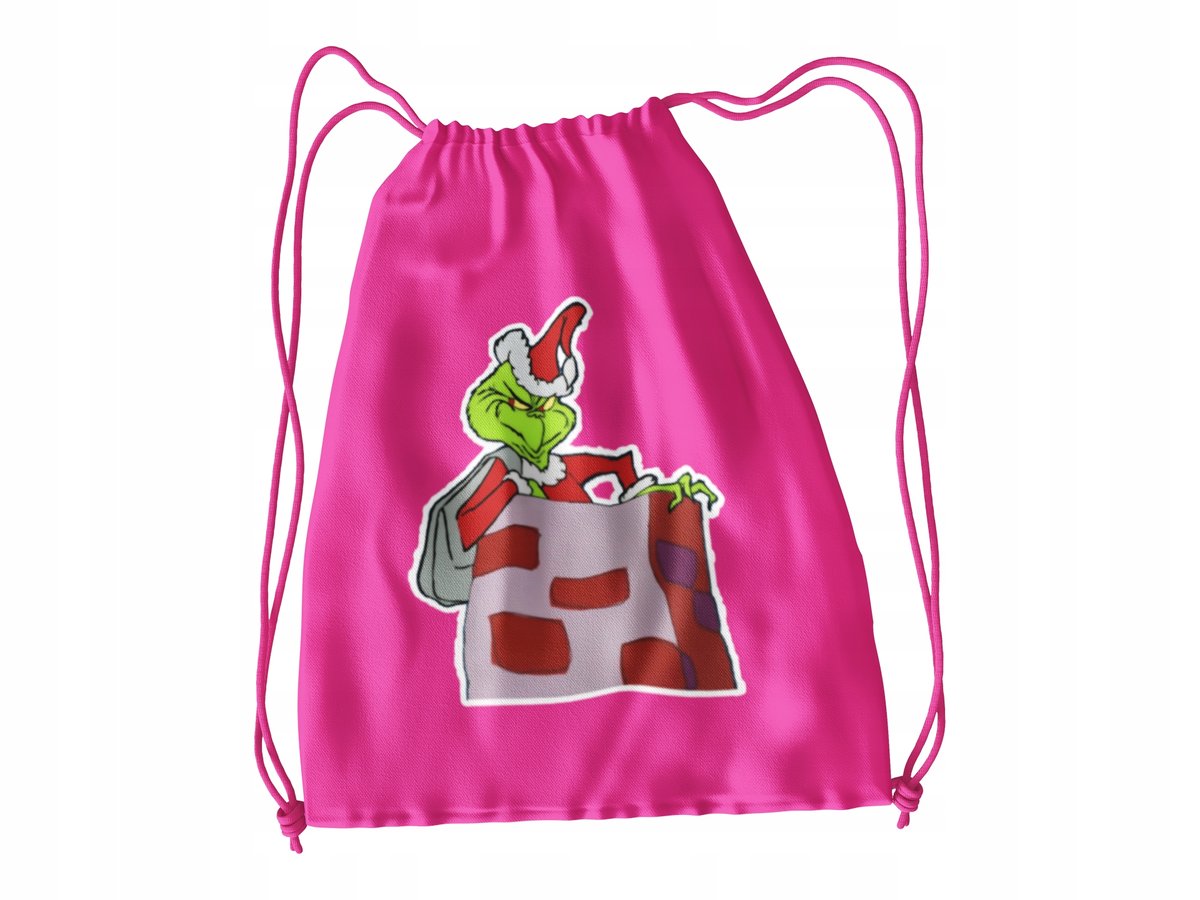 WOREK DO SZKOŁY WF/BUTY GRINCH + IMIĘ