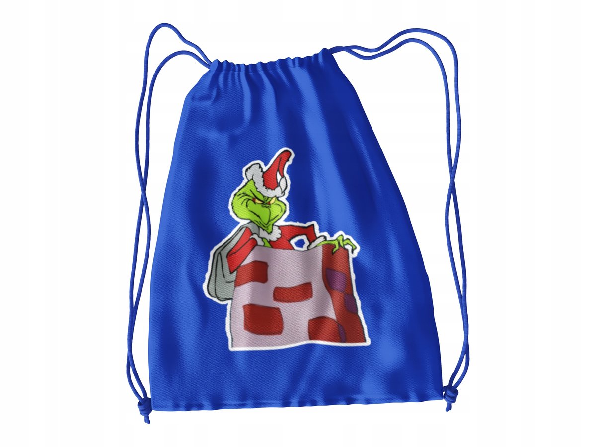 WOREK DO SZKOŁY WF/BUTY GRINCH + IMIĘ