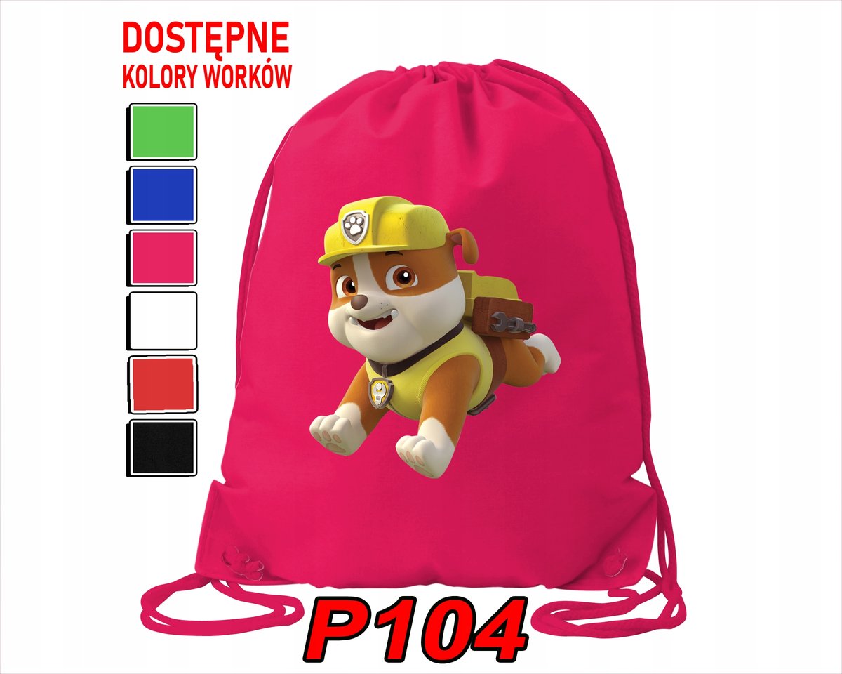 WOREK SZKOLNY NA WF BUTY SPORTOWY DLA DZIECKA PIESKI 5 WZORÓW + IMIĘ