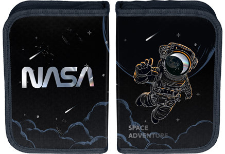 Piórnik jednokomorowy bez wyposażenia czarny Nasa, Paso