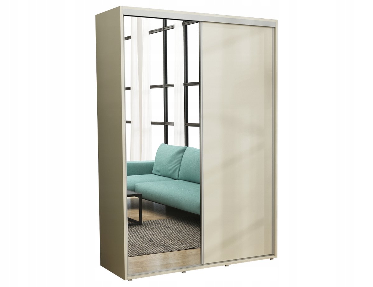 Szafa Przesuwna Iga LUSTRO 150 x 242 Krem/ Różne Wymiary