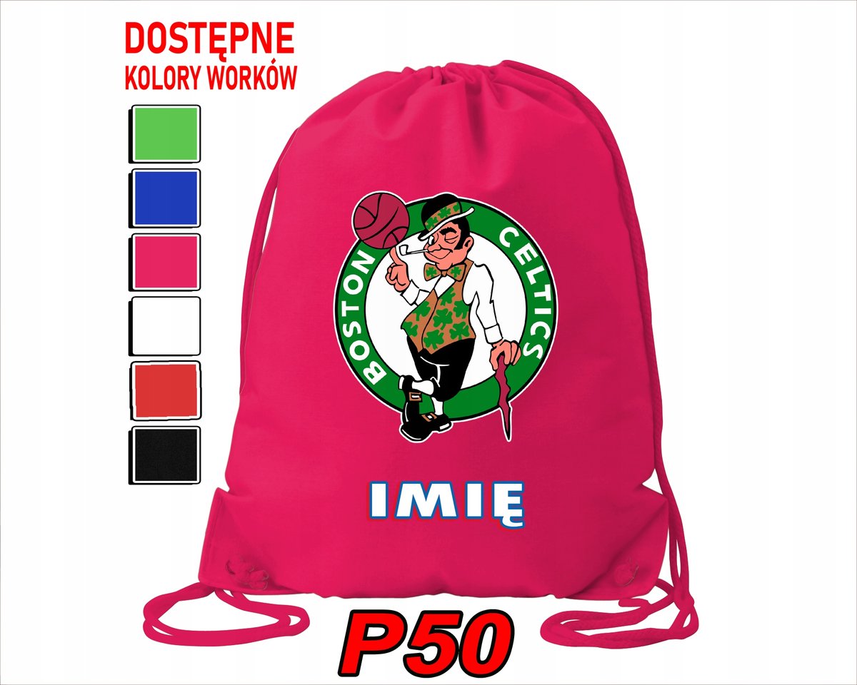 WOREK SZKOLNY NA WF TRENING BUTY SPORTOWY DLA FANA BOSTON CELTICS NBA