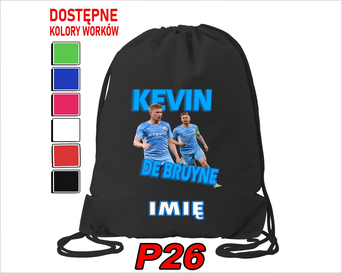 WOREK SZKOLNY NA WF TRENING BUTY SPORTOWY DLA FANA KEVIN DE BRUYNE CITY