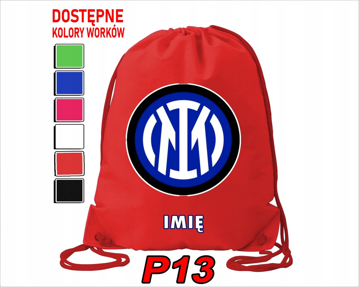 WOREK SZKOLNY NA WF TRENING BUTY SPORTOWY DLA FANA INTER MEDIOLAN KLUBY