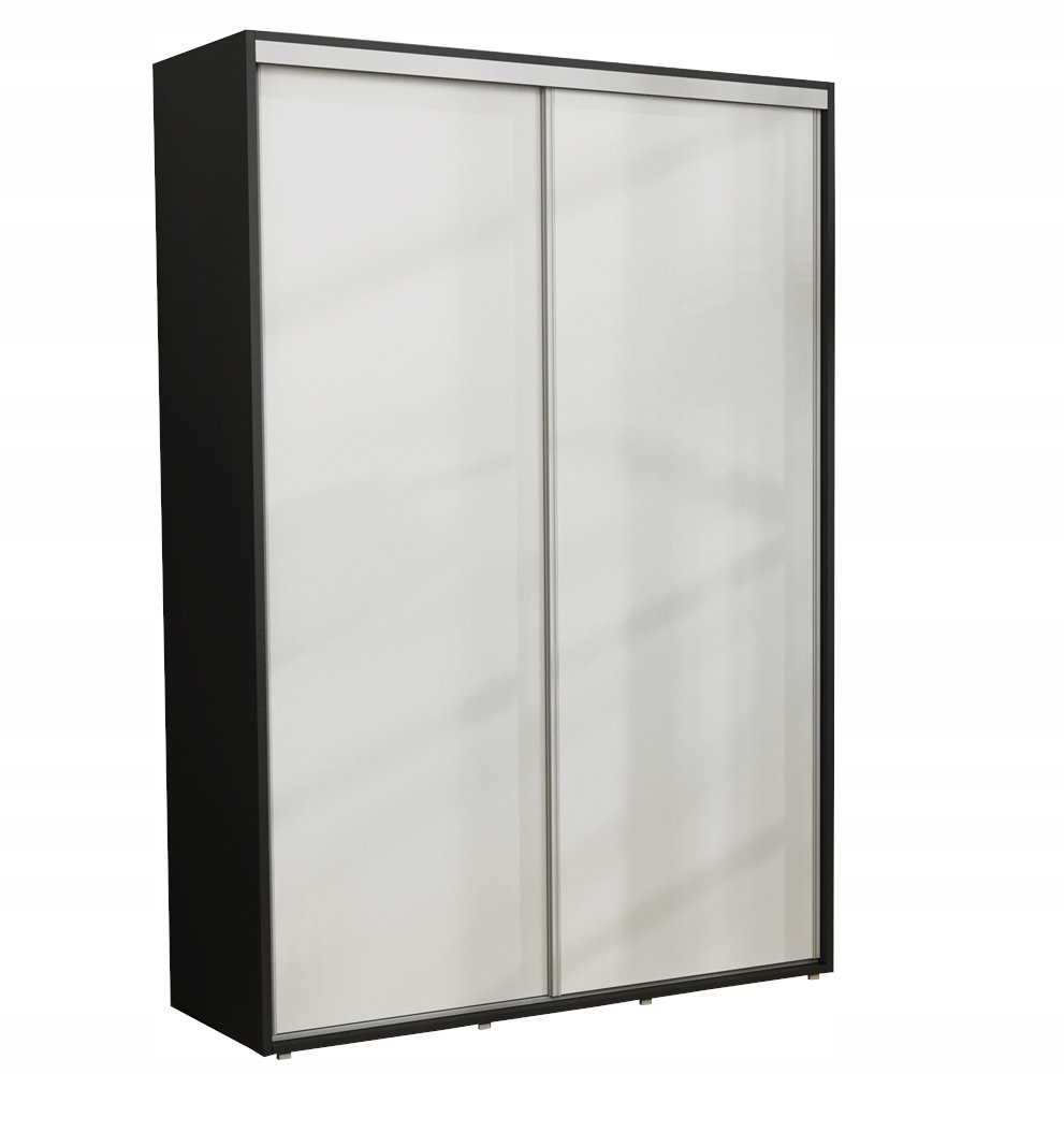 Nowoczesna Szafa Przesuwna Iga 200 x 242 CZARNY+BIAŁY