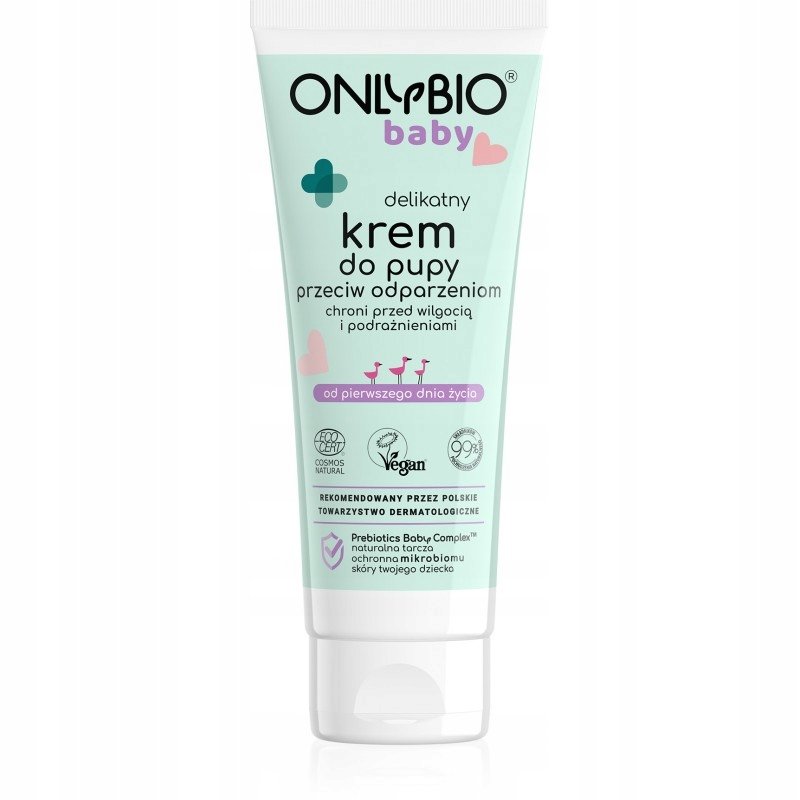 Onlybio Baby Krem do pupy przeciw odparzeniom delikatny dla dzieci 50ml