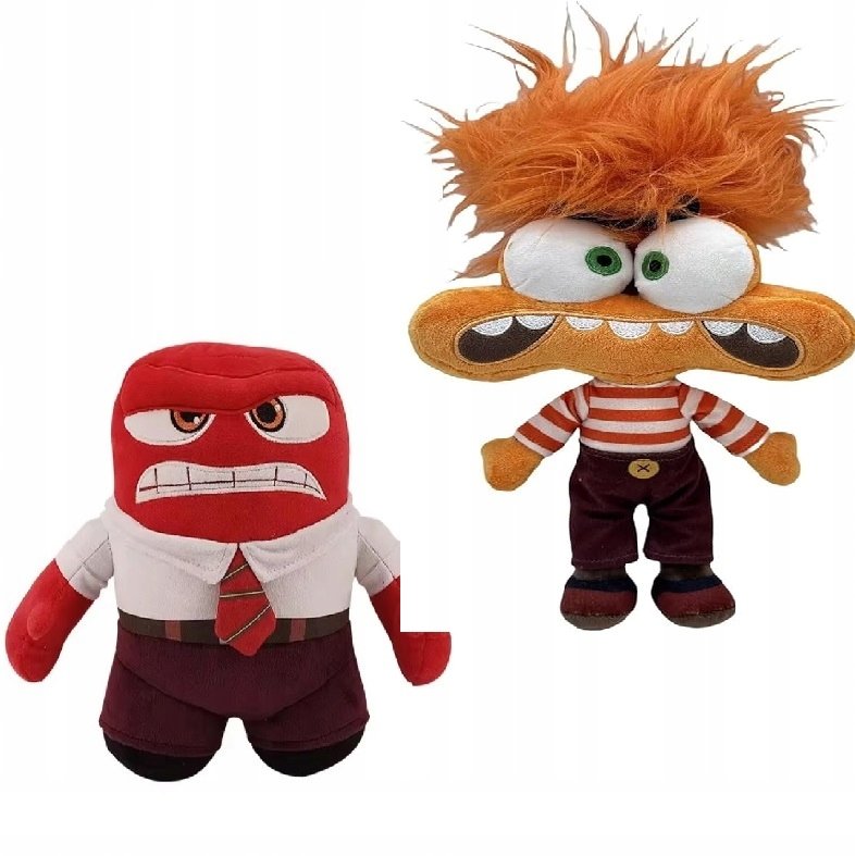 Maskotka Pluszak Postać z Bajki Inside Out 2 Miękka 25/30cm Zestaw 2szt