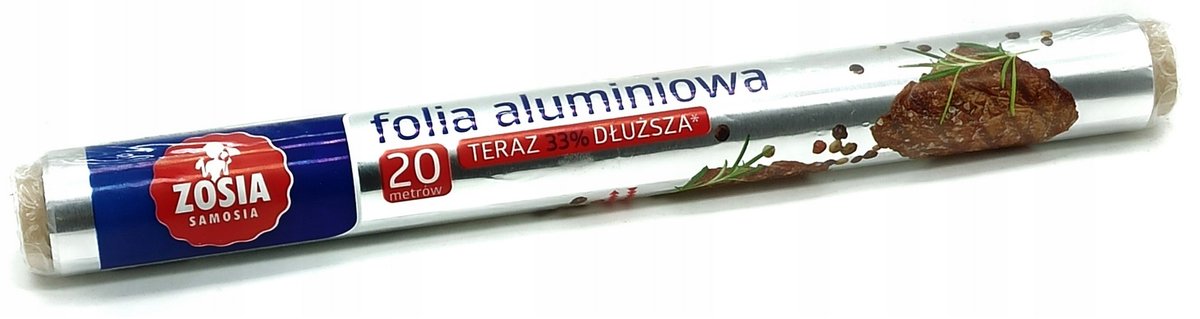 FOLIA ALUMINIOWA do PIECZENIA ZOSIA SAMOSIA 20 m