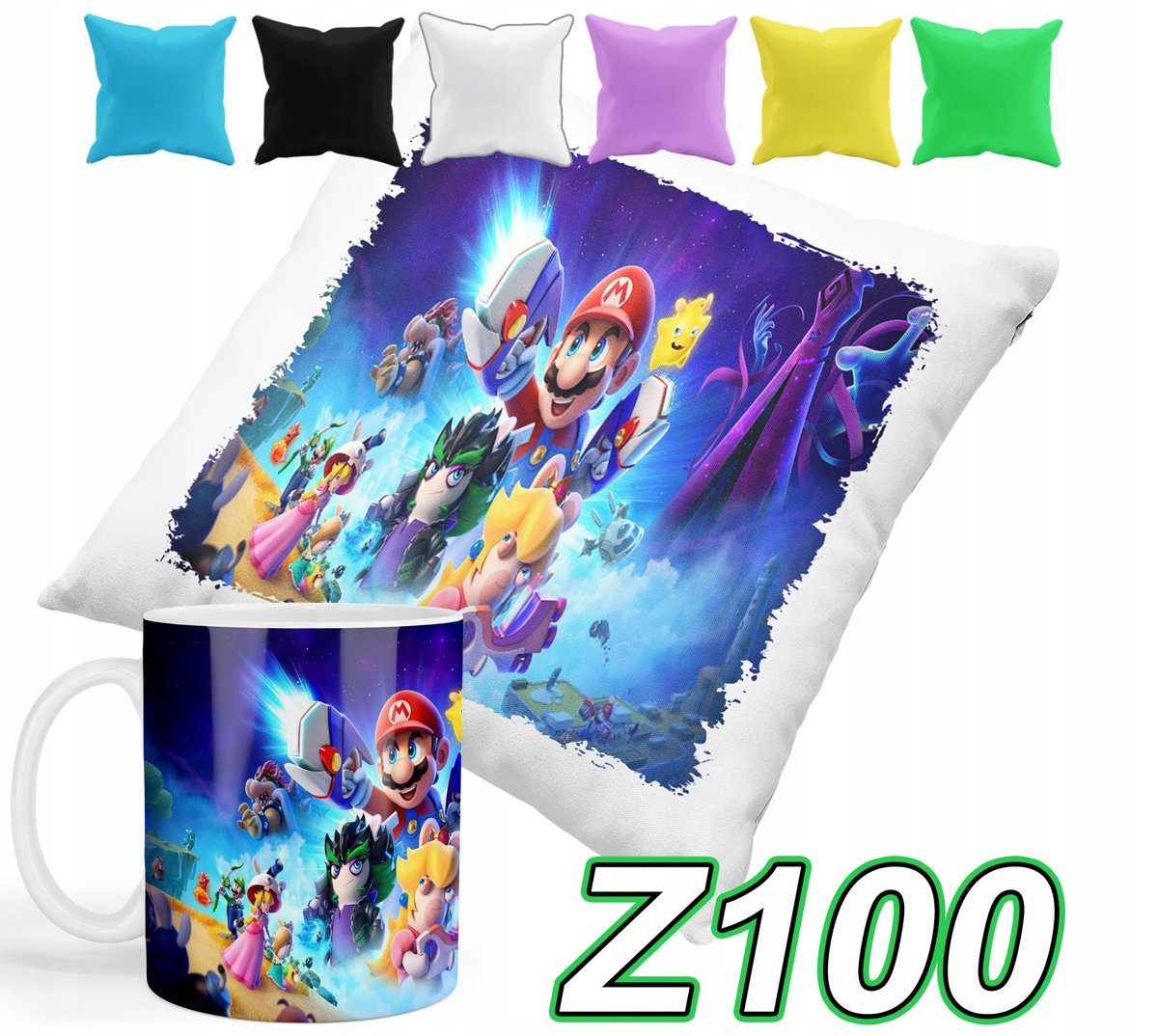 ZESTAW KUBEK +POSZEWKA Z NADRUKIEM PREZENT GRY SUPER MARIO +IMIĘ