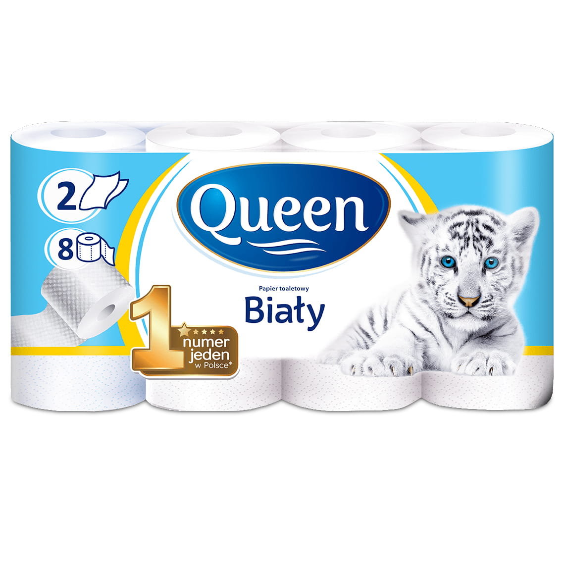 Papier toaletowy bezzapachowy Queen 8 szt