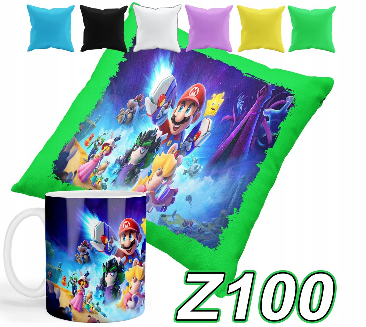 ZESTAW KUBEK +POSZEWKA Z NADRUKIEM PREZENT GRY SUPER MARIO +IMIĘ