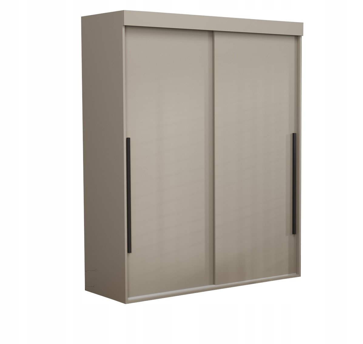 DUŻA SZAFA PRZESUWNA DO PRZEDPOKOJU Z PÓŁKAMI GŁ. 45,5CM 180x202 KASZMIR