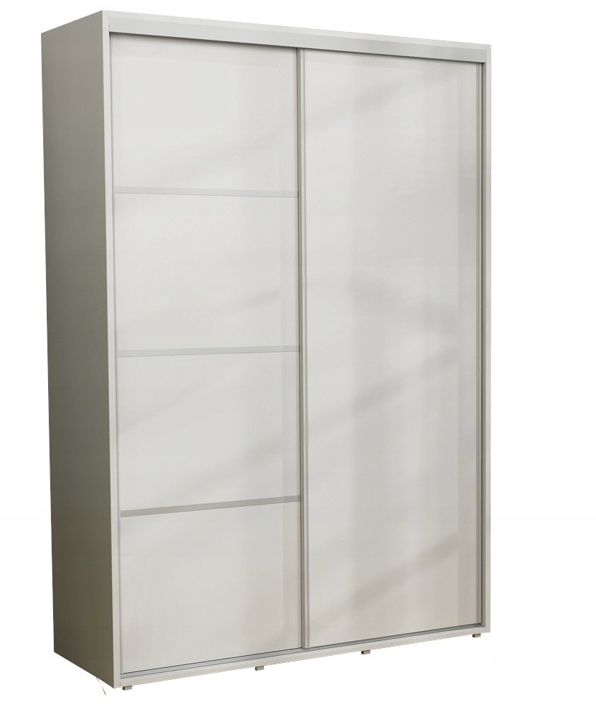 Szafa Przesuwna Kacper 140 x 220 Biała Szafa Ubraniowa