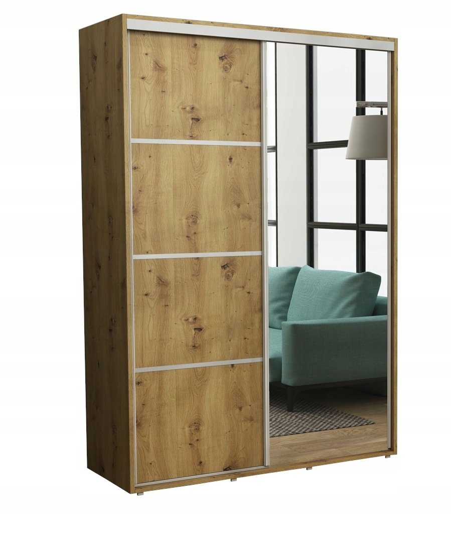 Szafa Przesuwna Ubraniowa Kacper Lustro 110 x 220 Artisan Na Wymiar