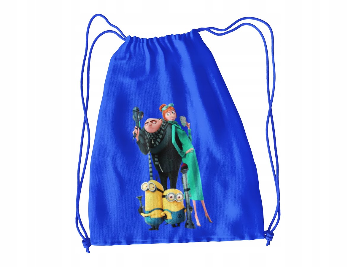 WOREK DO SZKOŁY WF/BUTY MINIONKI + IMIĘ