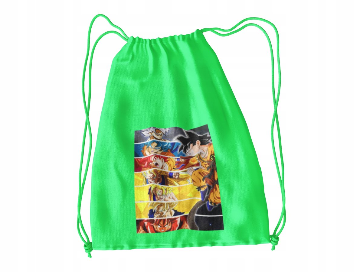 WOREK DO SZKOŁY WF/BUTY DRAGONBALL + IMIĘ