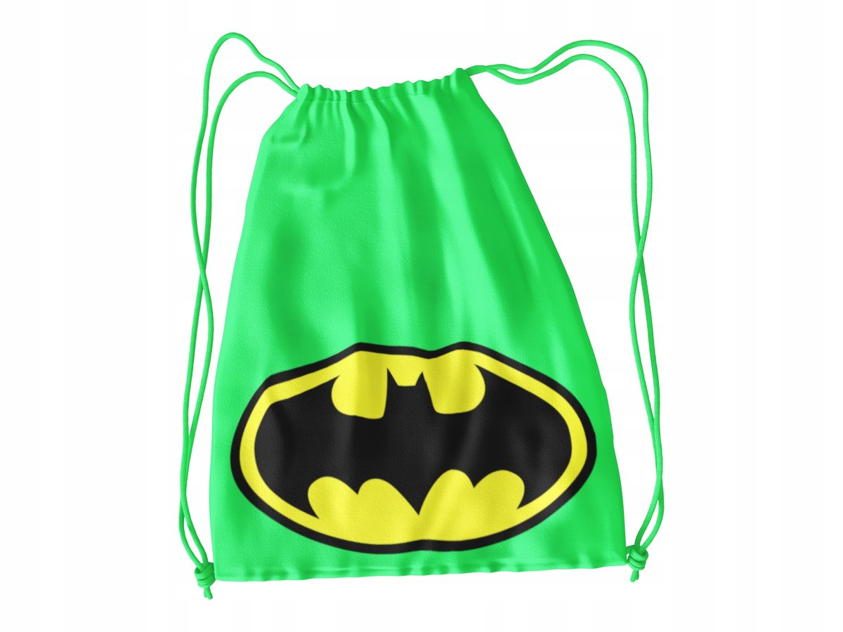 WOREK DO SZKOŁY WF/BUTY BATMAN + IMIĘ