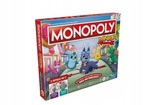 Gra planszowa MONOPOLY JUNIOR Hasbro WERSJA NIEMIECKA !!!