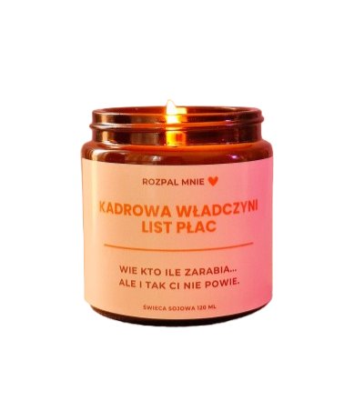 Świeczka sojowa Kadrowa Władczyni List Płac