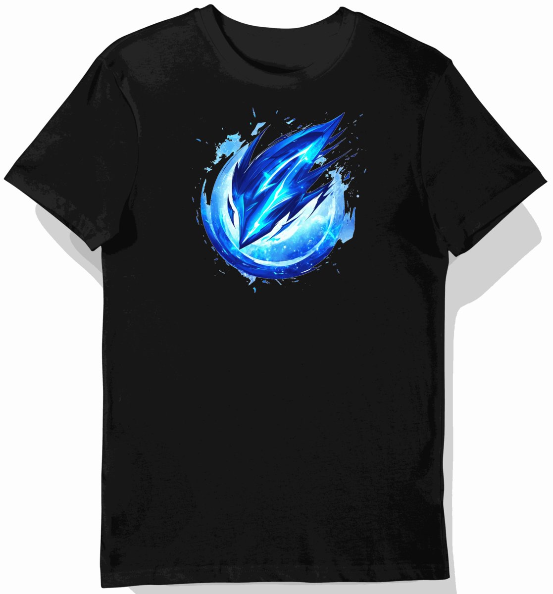 Koszulka męska czarna z nadrukiem zespołu e-sportowego S