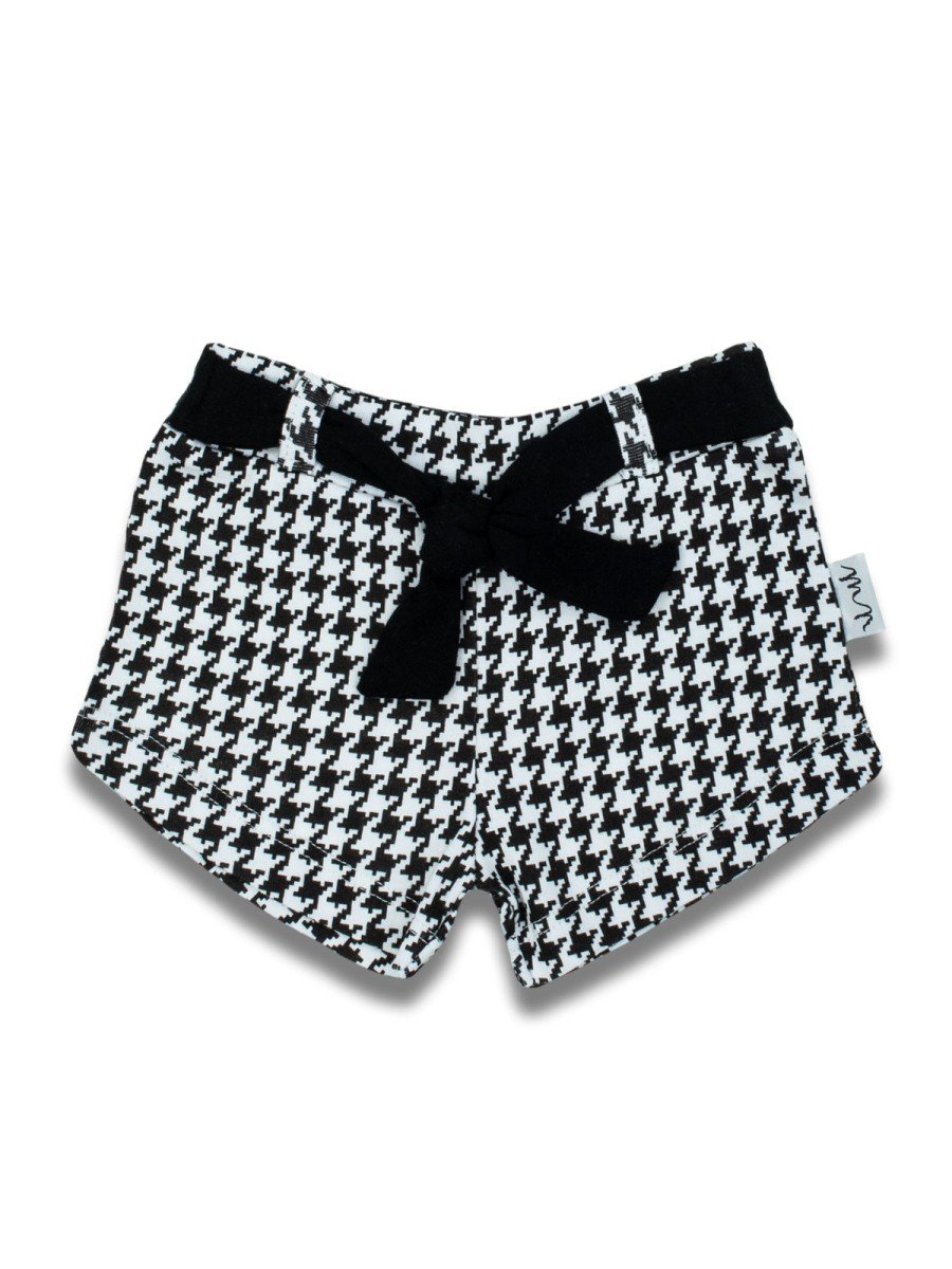 Dziewczęce szorty w pepitkę białe Nicol,r.68