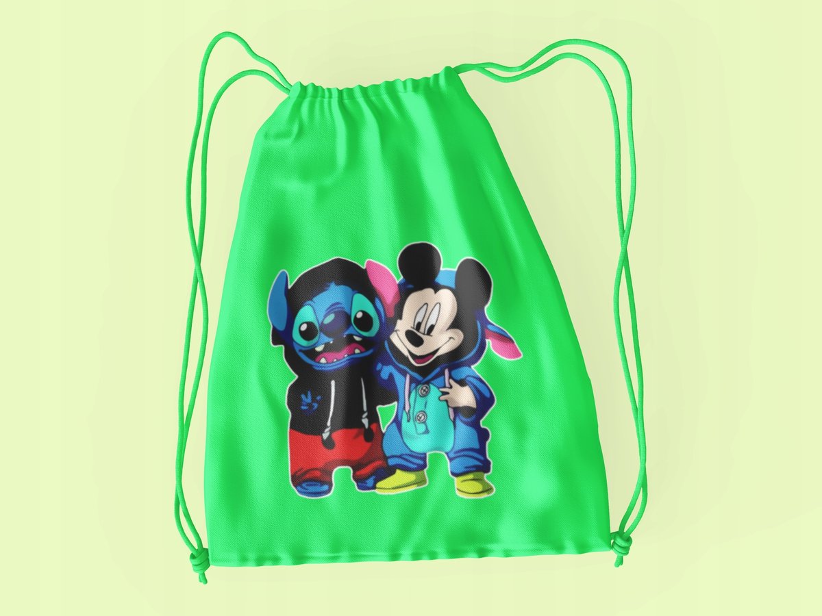 WOREK DO SZKOŁY WF/BUTY STITCH + IMIĘ