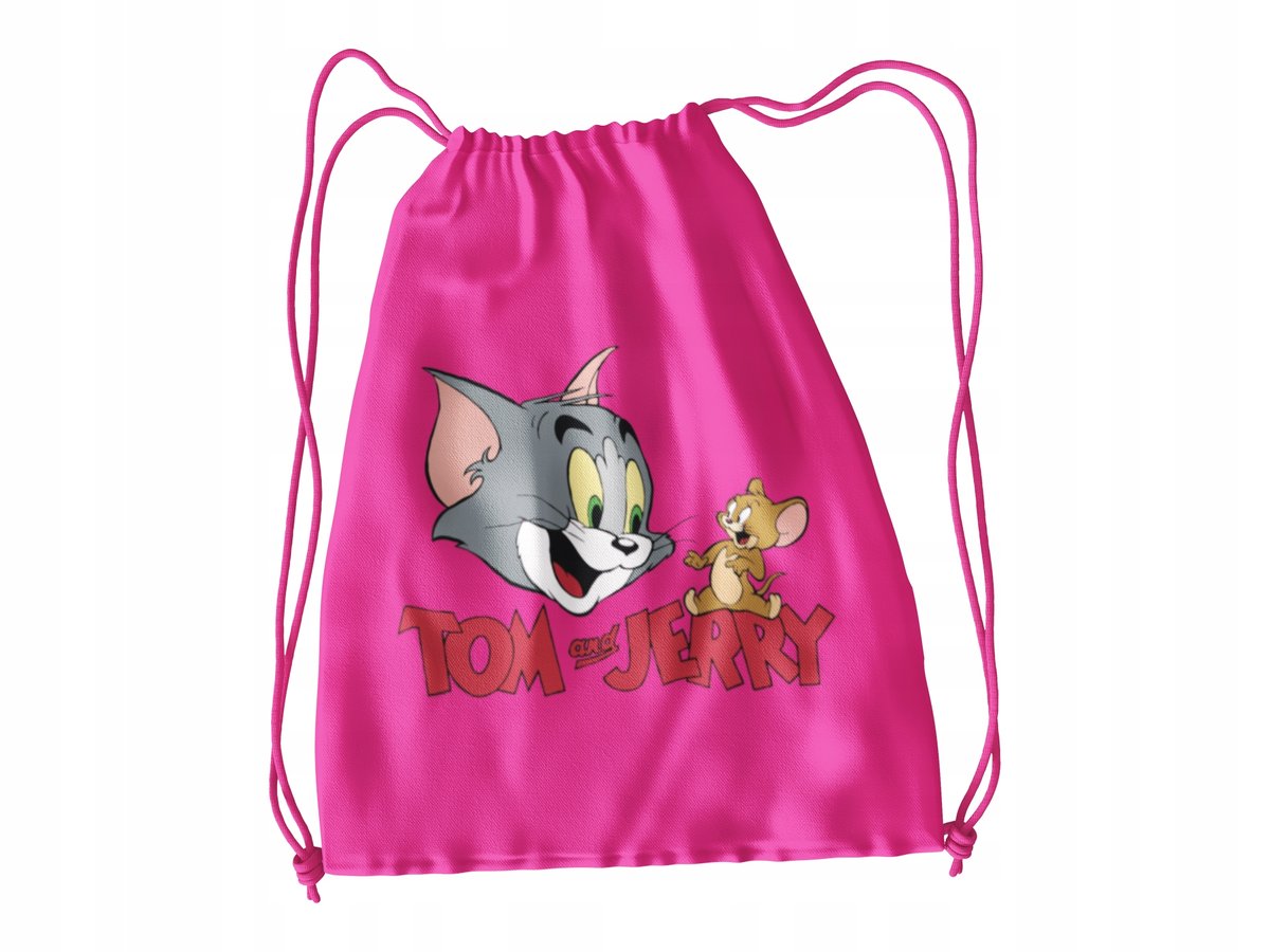 WOREK DO SZKOŁY WF/BUTY TOM I JERRY + IMIĘ