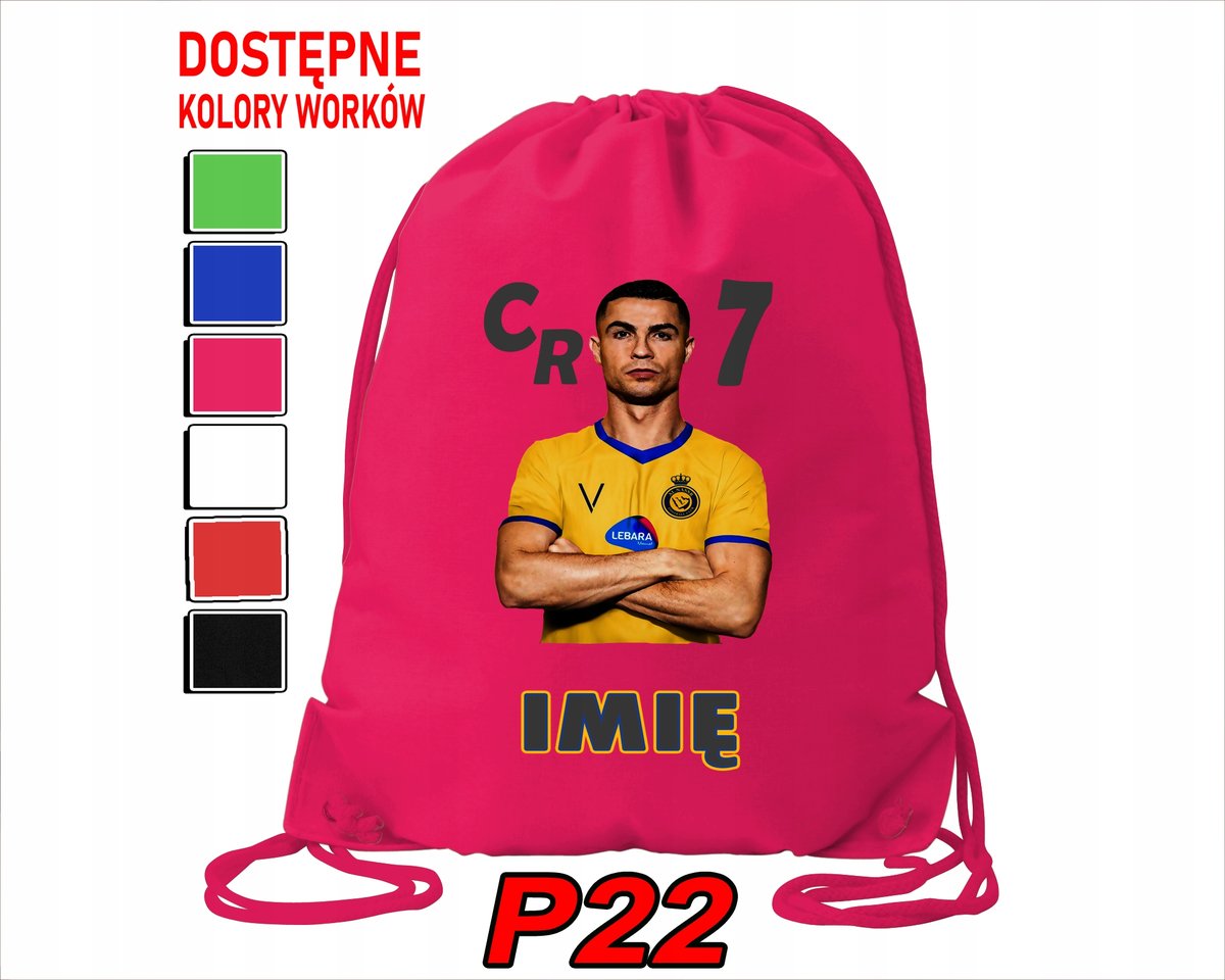 WOREK SZKOLNY NA WF TRENING BUTY SPORTOWY DLA FANA CRISTIANO RONALDO CR7