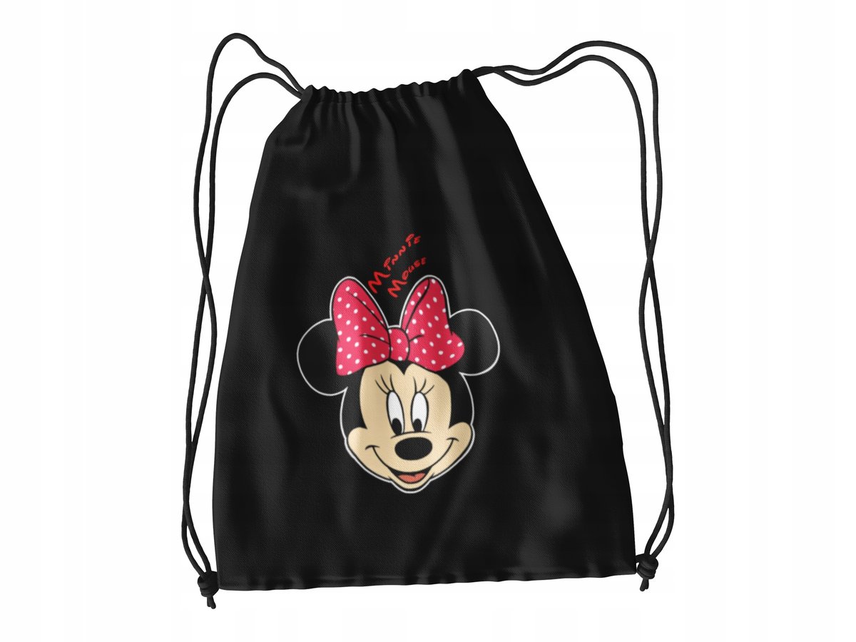 WOREK DO SZKOŁY WF/BUTY MYSZKA MINNIE + IMIĘ