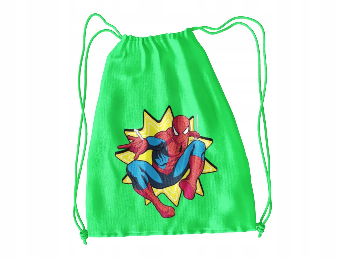 Worek Do Szkoły Wf/Buty Spiderman + Imię