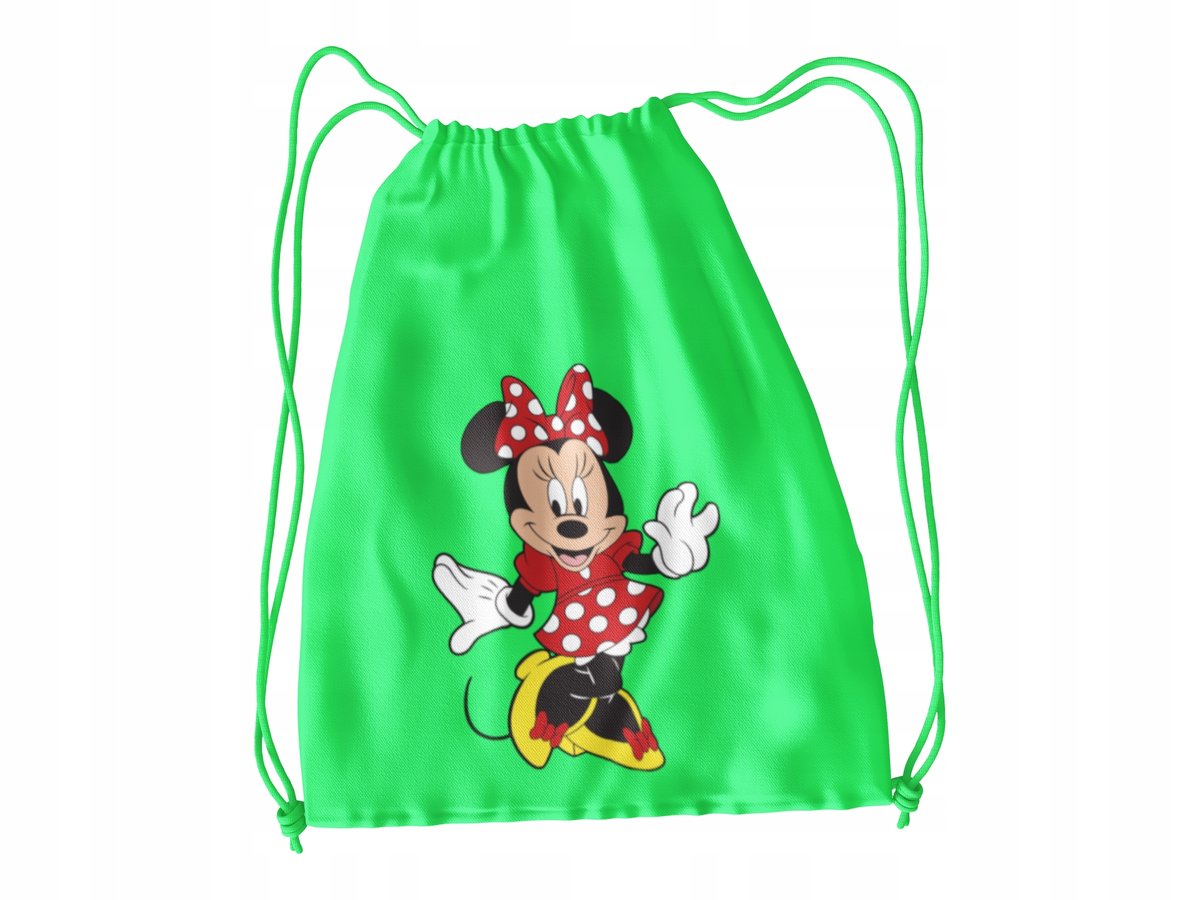 WOREK DO SZKOŁY WF/BUTY MYSZKA MINNIE + IMIĘ