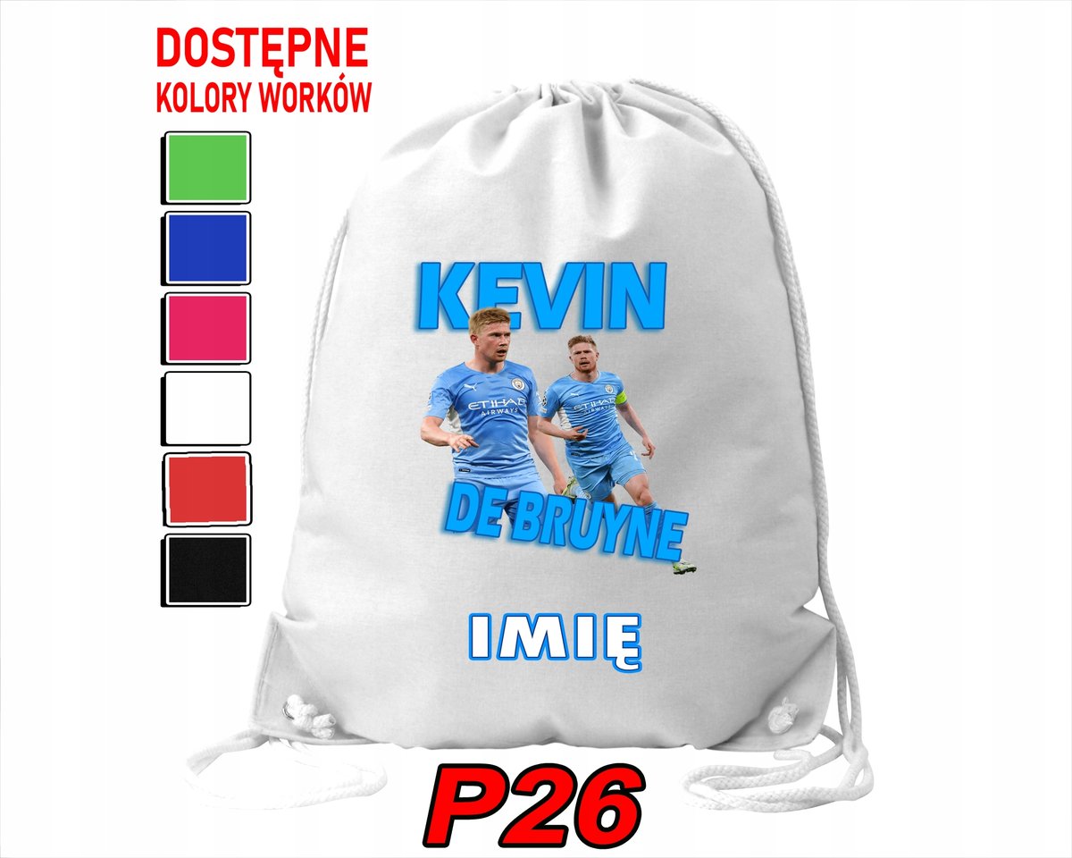 WOREK SZKOLNY NA WF TRENING BUTY SPORTOWY DLA FANA KEVIN DE BRUYNE CITY