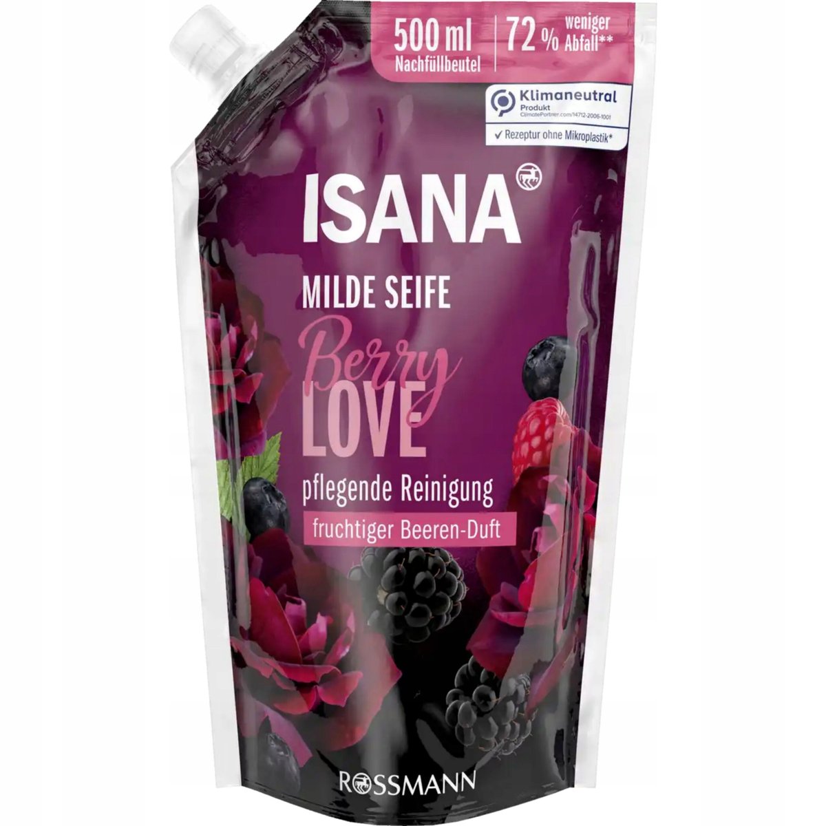ISANA mydło w płynie owoce leśne zapas 500 ml