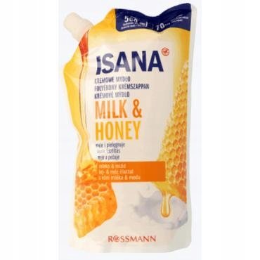 ISANA mydło w płynie mleko miód zapas 500 ml
