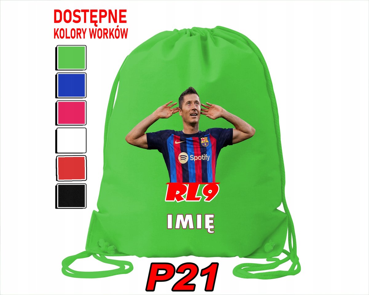 WOREK SZKOLNY NA WF TRENING BUTY SPORTOWY DLA FANA RL9 LEWANDOWSKI BARCA