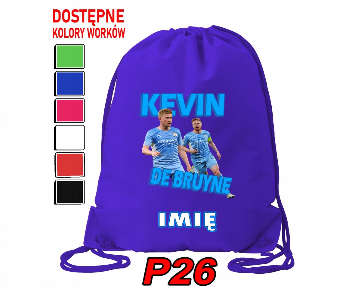 WOREK SZKOLNY NA WF TRENING BUTY SPORTOWY DLA FANA KEVIN DE BRUYNE CITY