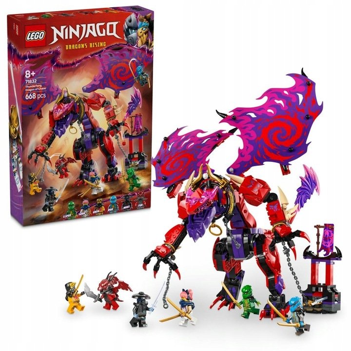 LEGO Ninjago - Duży Smok chaosu Kiełogrzmot ZESTAW LEGO PREZENT DLA CHŁOPCA DZIECI