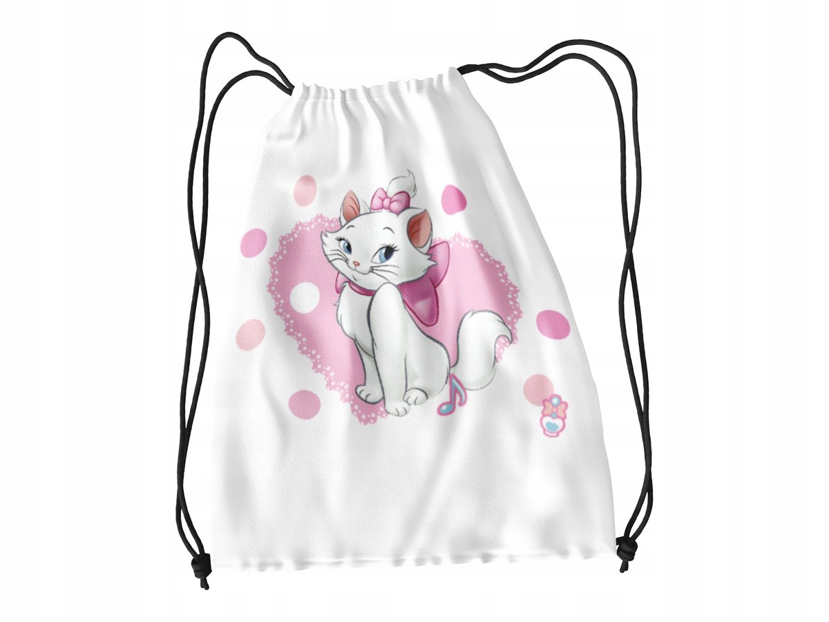 WOREK DO SZKOŁY WF/BUTY KOTEK MARIE + IMIĘ