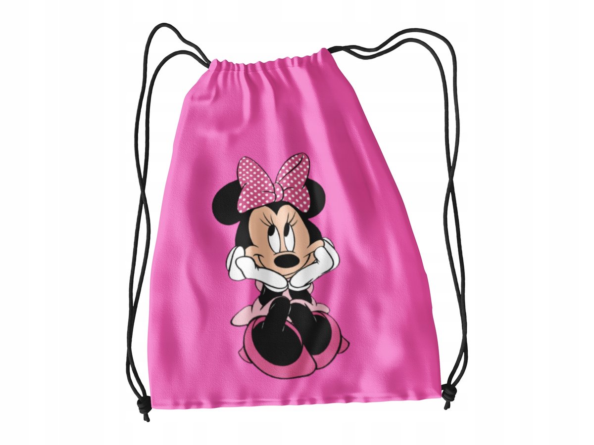 WOREK DO SZKOŁY WF/BUTY MYSZKA MINNIE + IMIĘ