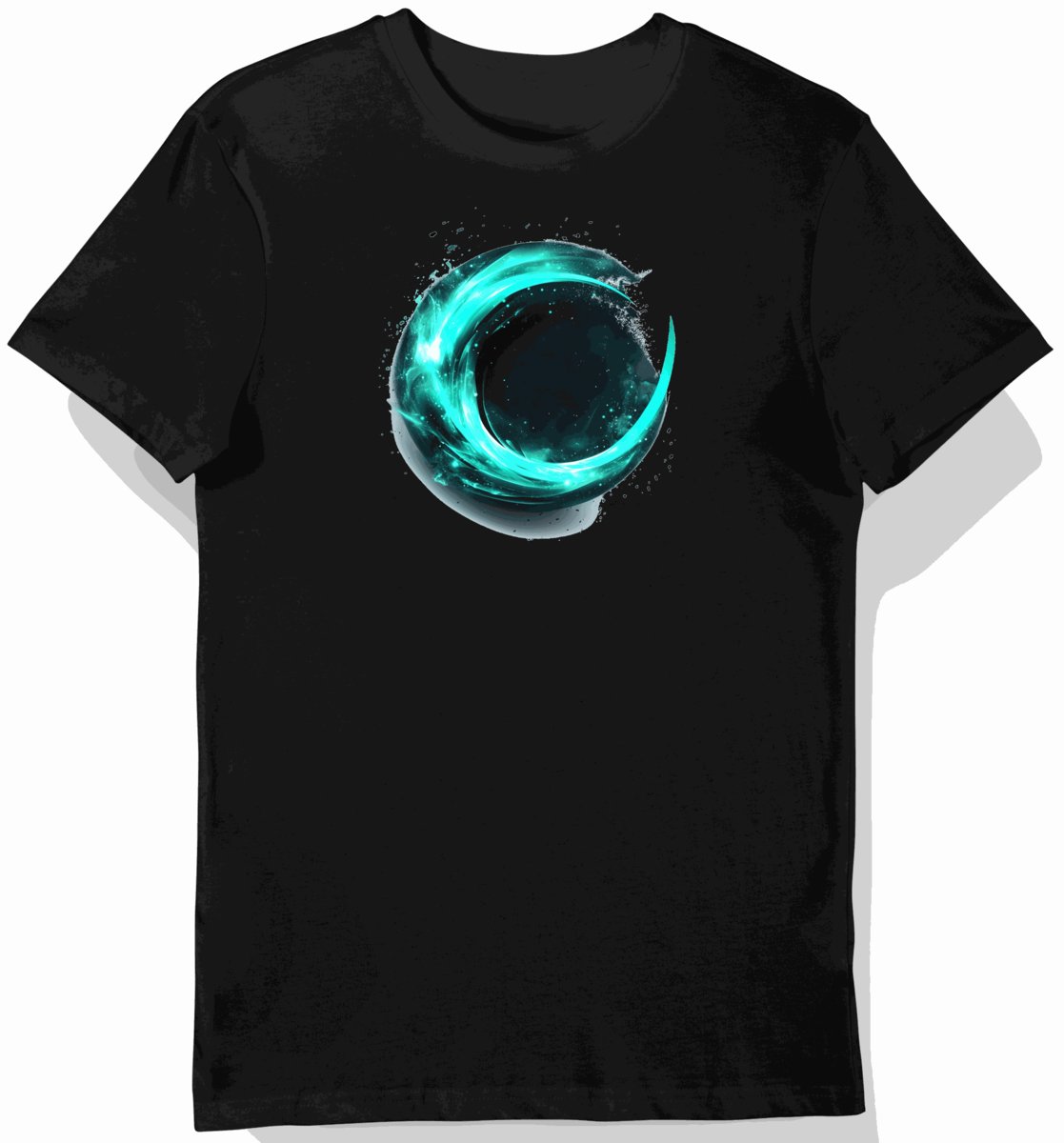 Koszulka męska czarna z nadrukiem platform e-sportowych L