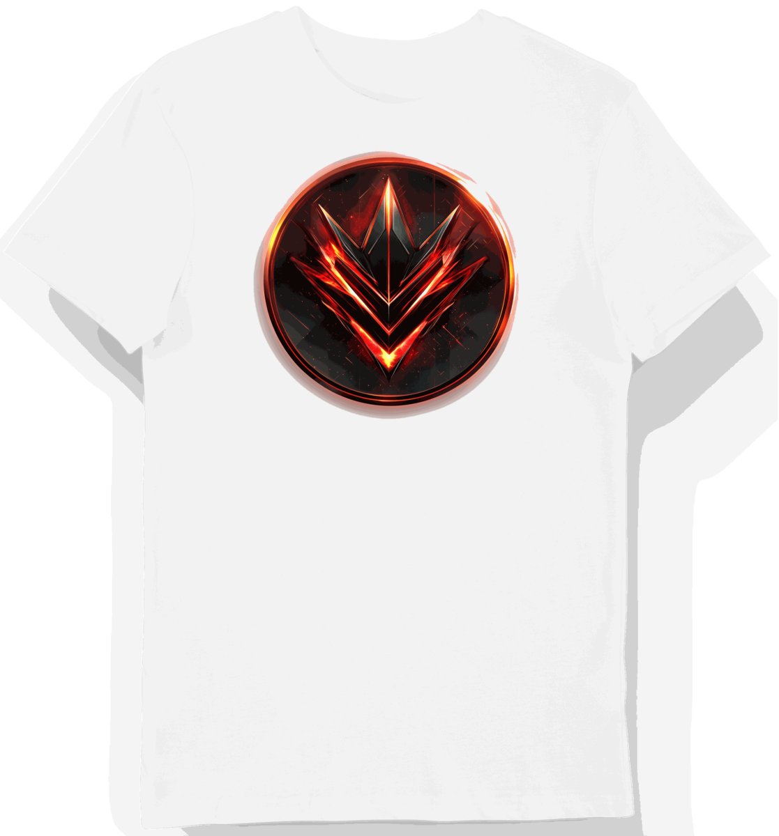 Koszulka męska biała z nadrukiem herbu e-sportowego L