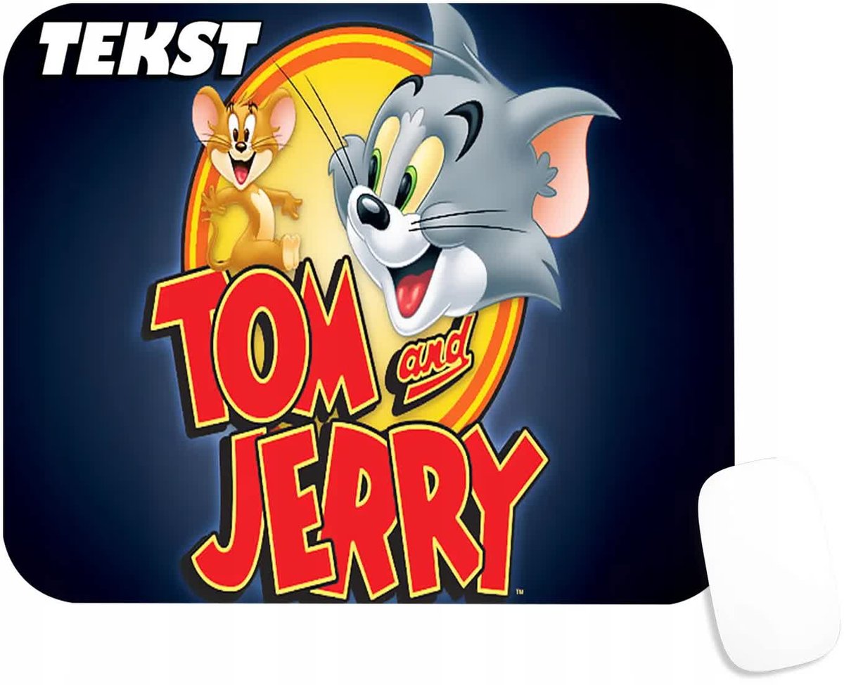 PODKŁADKA POD MYSZKĘ Z NADRUKIEM TOM & JERRY BAJKI WZORY-TEKST -20X24