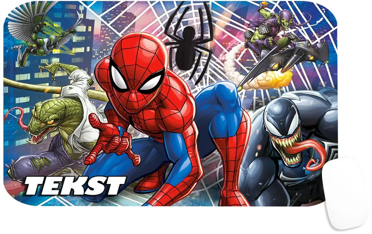 PODKŁADKA POD MYSZKĘ Z NADRUKIEM SPIDERMAN AVENGERS - TEKST -29X36