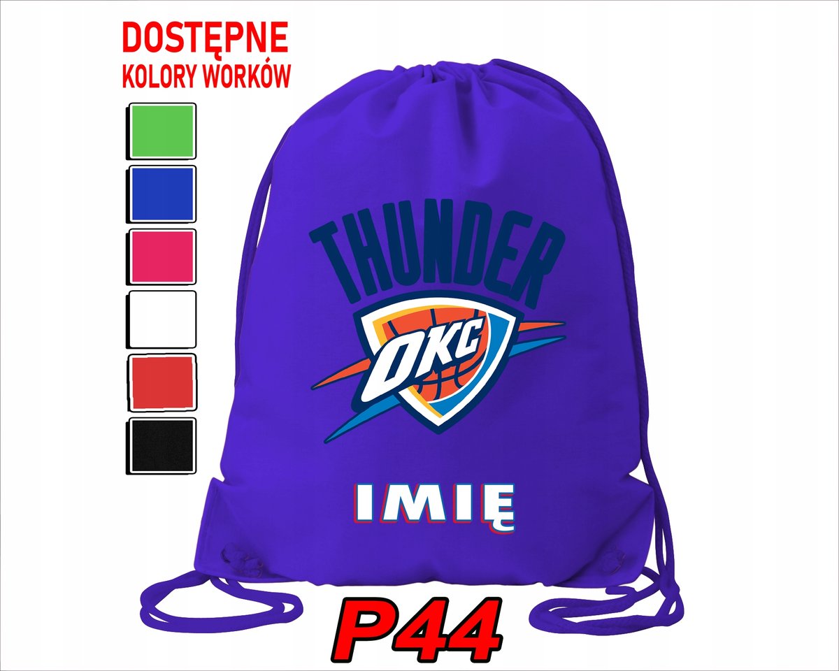 WOREK SZKOLNY NA WF TRENING BUTY SPORTOWY DLA FANA OKLAHOMA CITY THUNDER