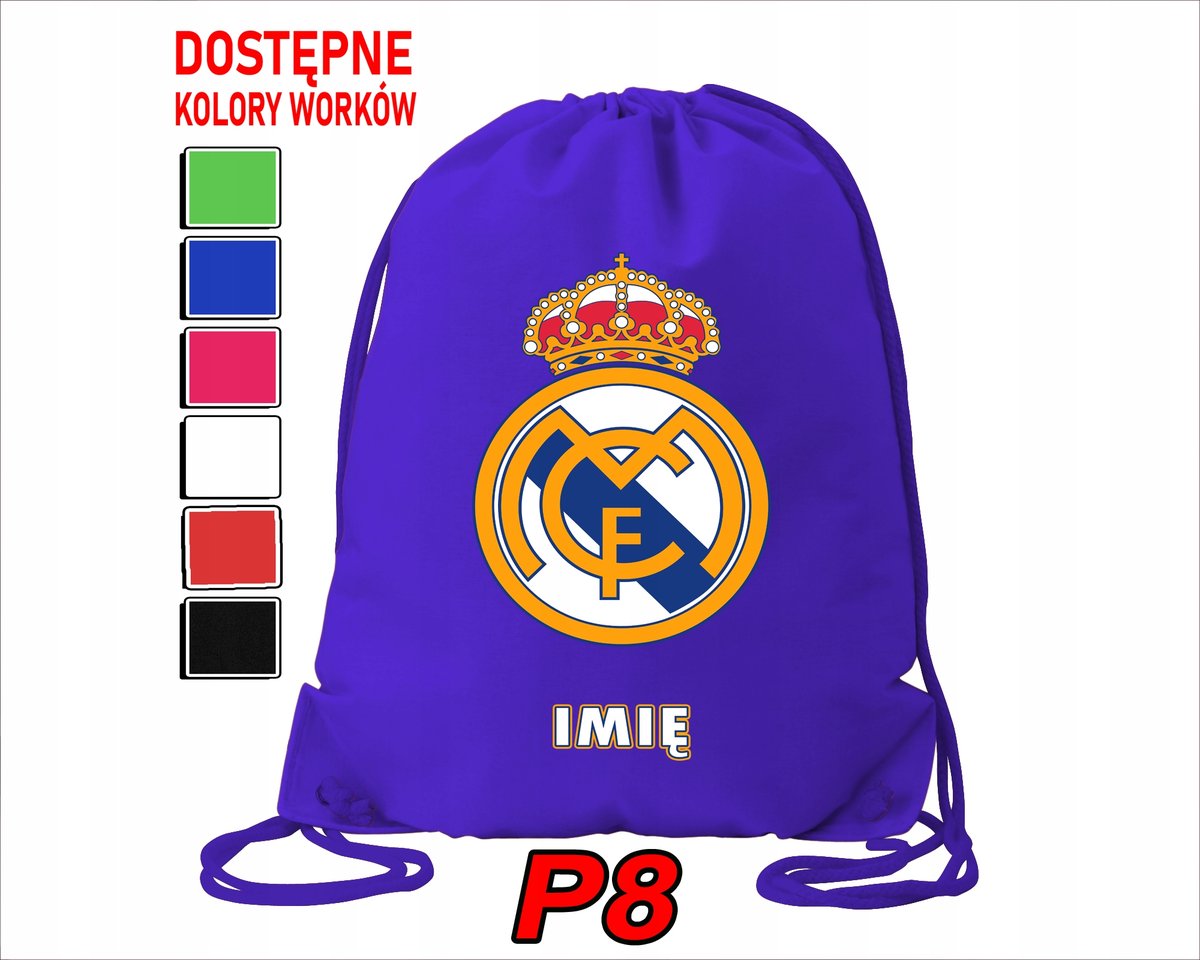 WOREK SZKOLNY NA WF TRENING BUTY SPORTOWY DLA FANA REAL MADRYT KLUBY