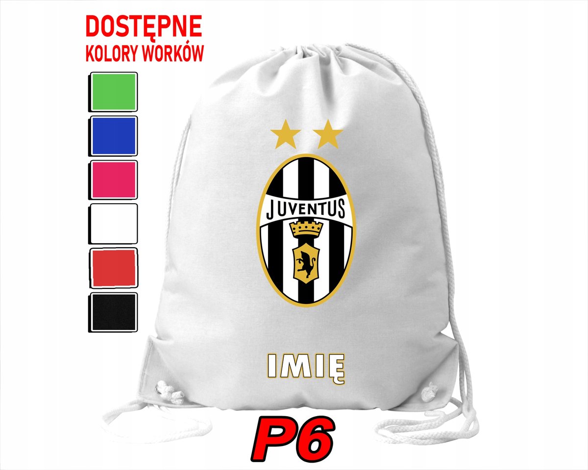WOREK SZKOLNY NA WF TRENING BUTY SPORTOWY DLA FANA JUVENTUS TURYN KLUBY