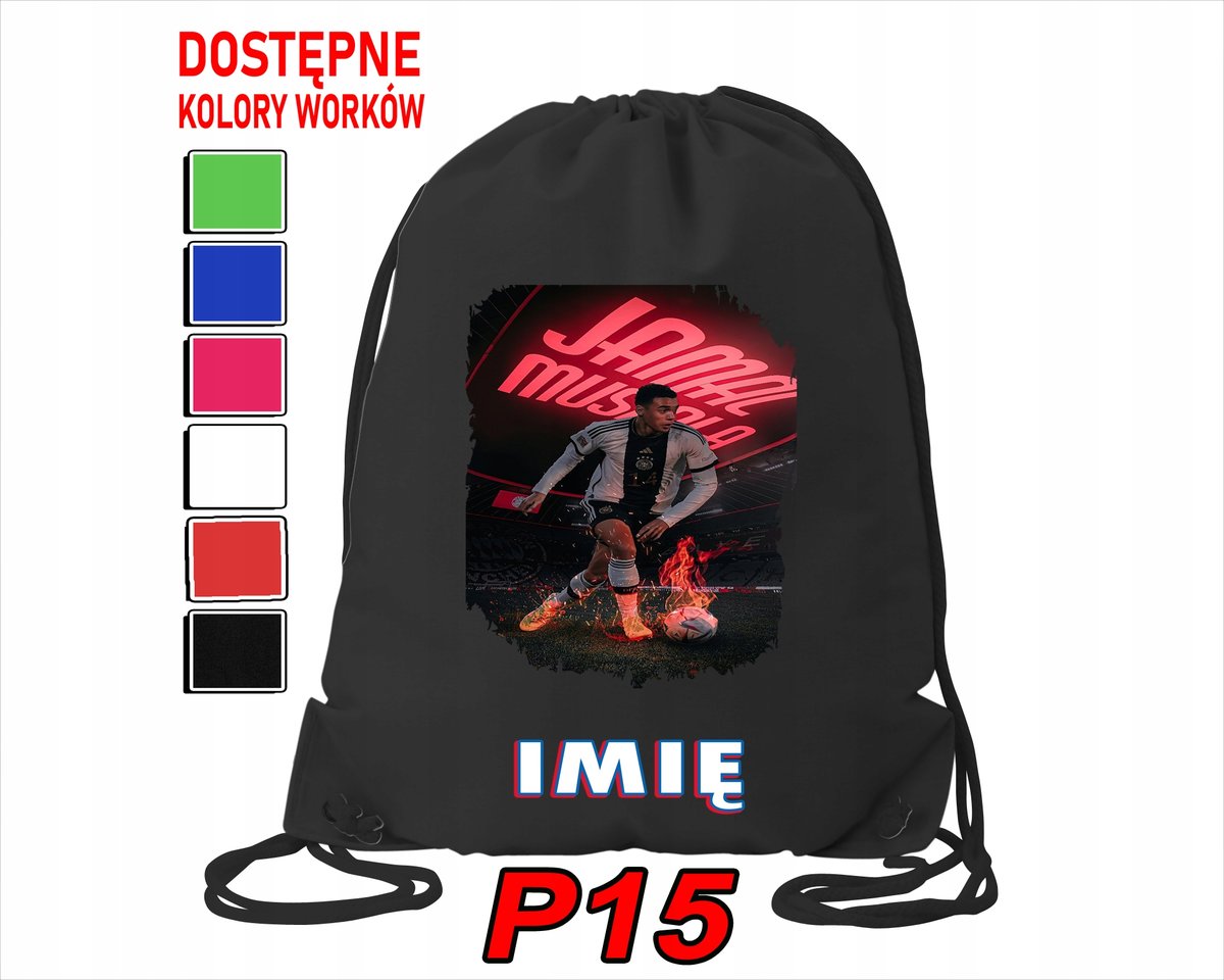 WOREK SZKOLNY NA WF TRENING BUTY SPORTOWY DLA FANA JAMAL MUSIALA PIŁKARZ