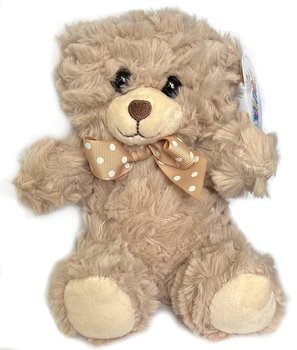 Miś Pluszowy Jasnobrązowy 17 cm z Kokardką – Przytulanka dla Dzieci