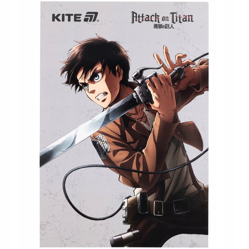 NOTES NOTATNIK POZIOMY 50 KARTEK PAMIĘTNIK A5 ATTACK ON TITAN KITE